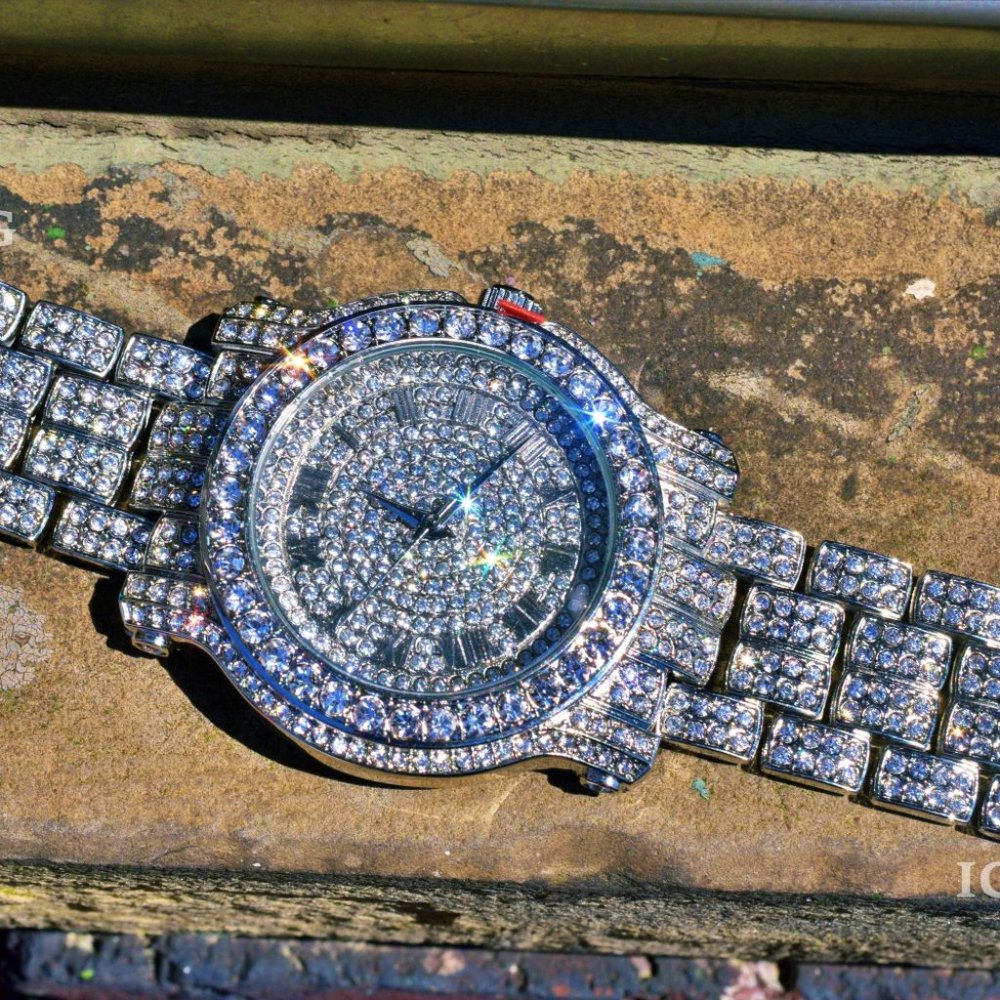 14K Gold & White Gold PT Iced Out Luxury Watches - Picture 6 of 7